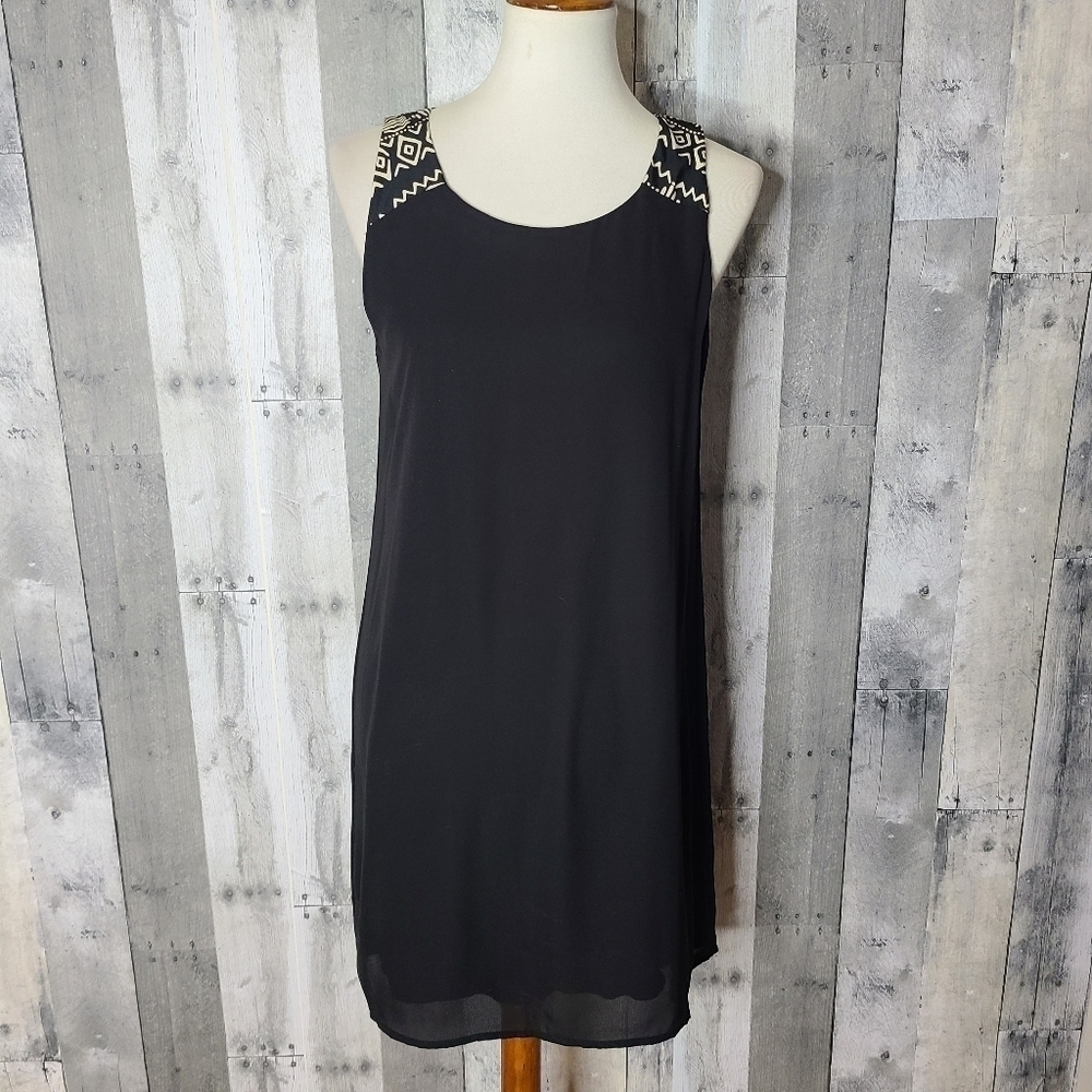 Needle & Thread Medium Black Aztec Print Dress